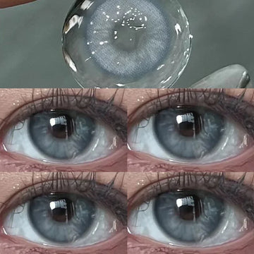 1pair Blue Green Gray Brown Color Contact Lenses Circle Lens 14.2mm