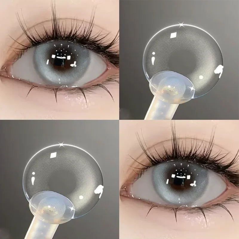 1 Pair Colored Contact Lenses Prescription Contact Lenses Cosmetics Eye Color Lens Fashion Beauty Pupil Fast Shipping