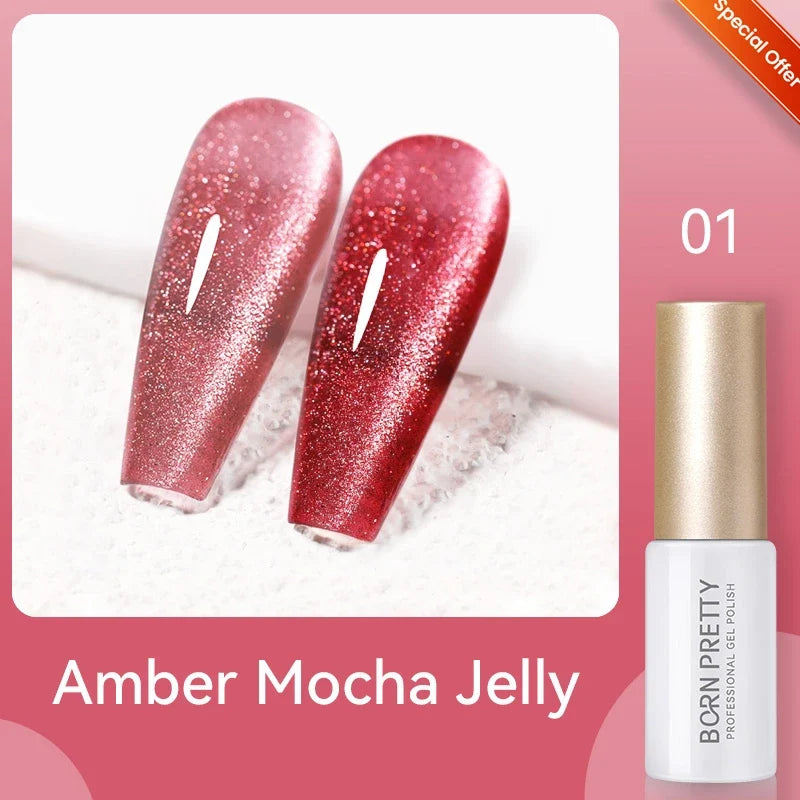 10ml Green Shadowstar Bamboo Cat Magnetic Gel Nail Polish Fruit Series  Soak Off UV LED Nail Art Salon DIY Manicure