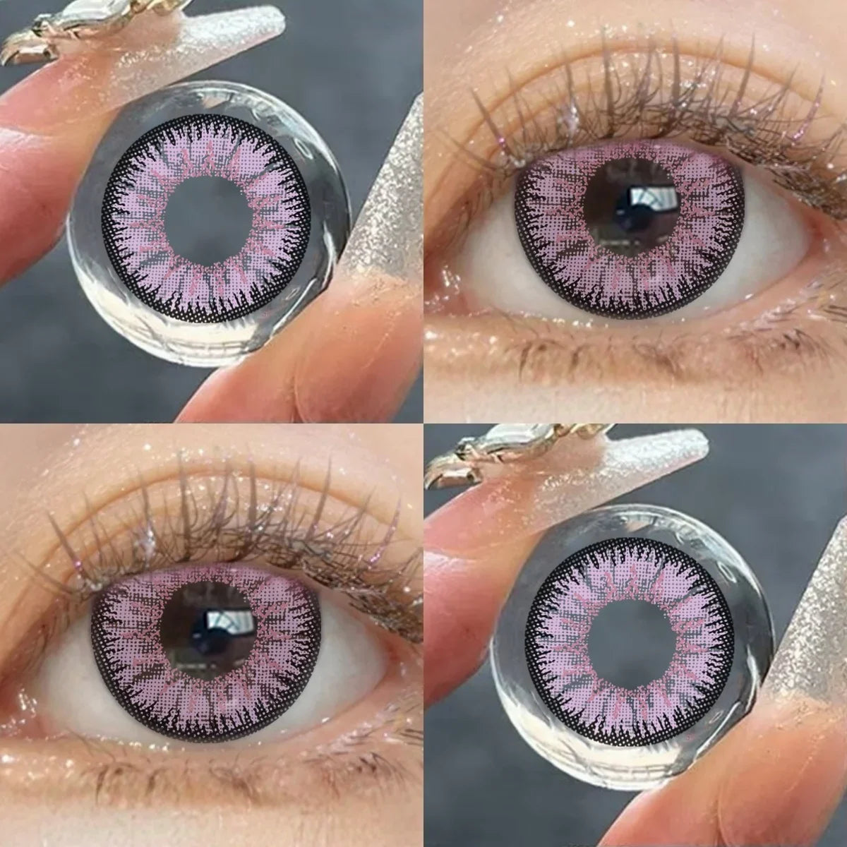 Green Colored Contact Lenses 6 Months Disposal Big Eye Soft Lens Natural Cosmetic For Coser