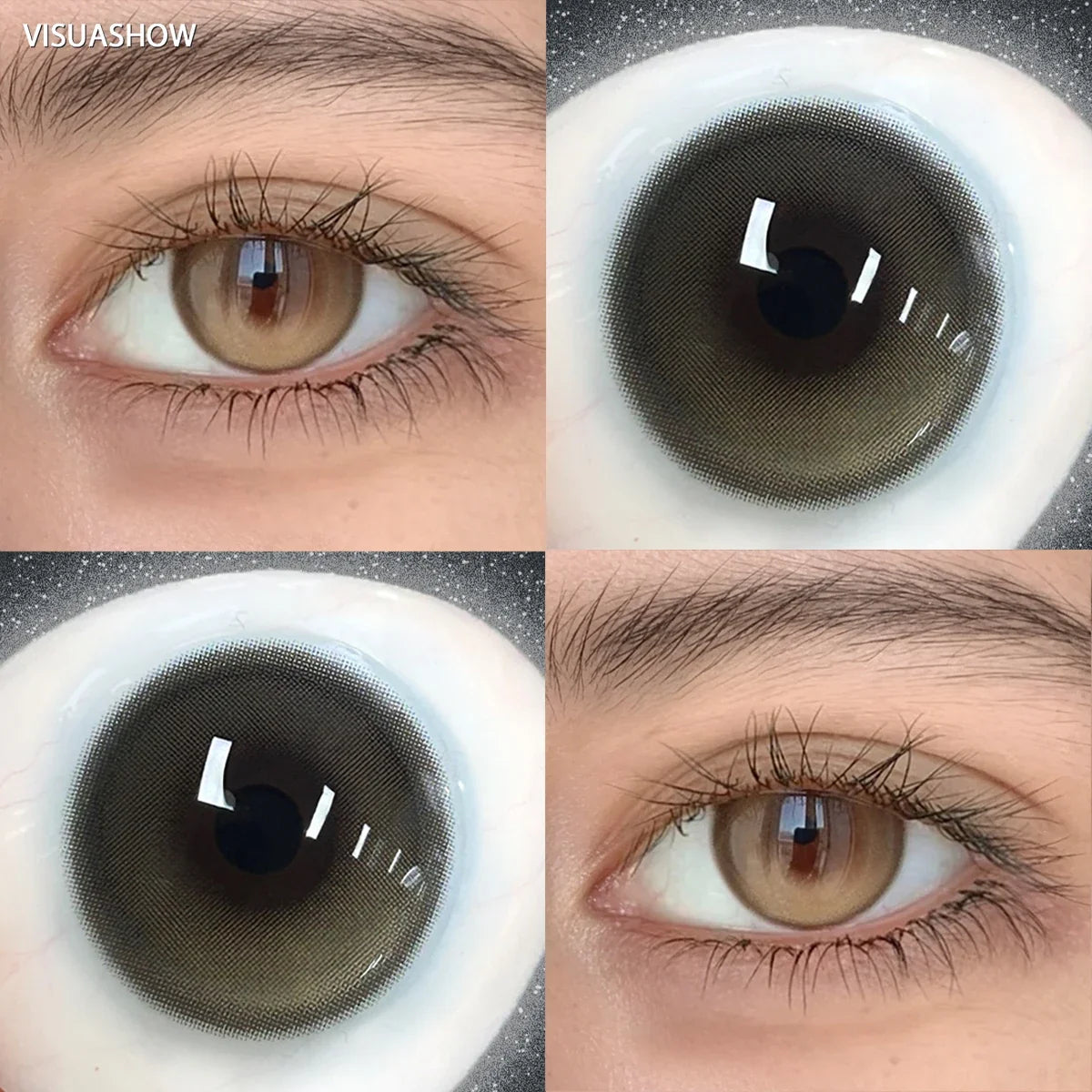 Colored Contact Lenses Power Urban Layer Natural Eye Beauty Lens for Women Daily Makeup