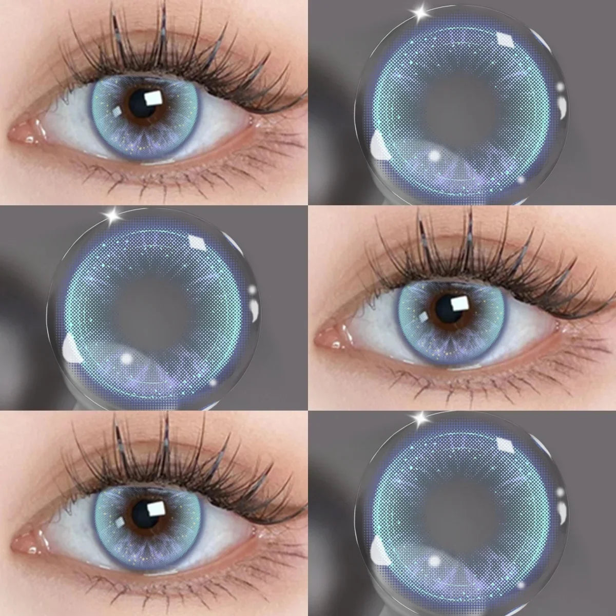14.2mm Amour Brown Colored Contact Lenses for Eyes Beauty Cosmetic Half Year Disopsable Eye-Enlarging Soft Makeup Lens