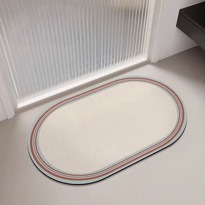Dopamine Diatom Mud Bathroom Floor Mat Carpet Toilet Door Absorbent Quick Drying Anti Slip Foot Mat Kitchen Door Mat
