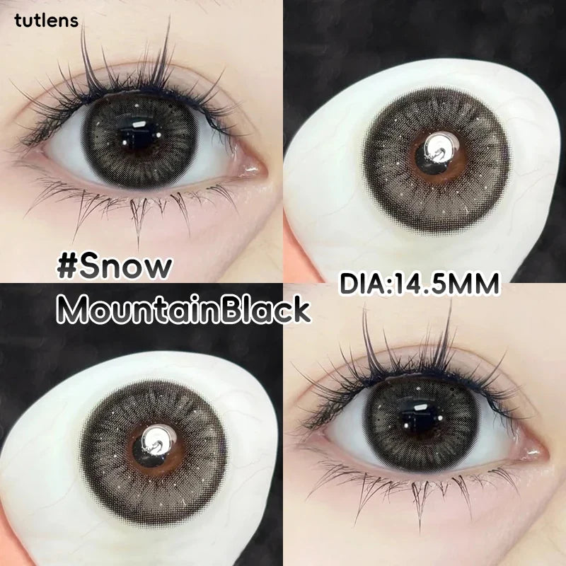 2PCS Tutlens  Mixed Color Cosmetic Contact Lenses, Half Year Wear, 0-800 Power Soft Lenses New Store Sale, 18+ Only