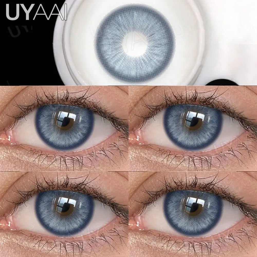 NEW Contact Lens Beauty Blue Lens 14.5mm Big Eyes Color Contact Lenses For Eyes Natual Pupils Cosmetic Lens Makeup Gray