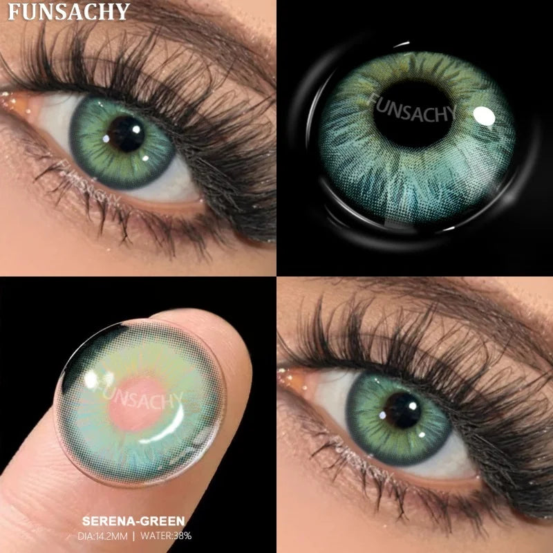 Fashion Color Contact Lenses for Eyes 1 Pair Korean Soft Natural Lenses Gray Pupils Eye Makeup Contacts Blue Brown Lens