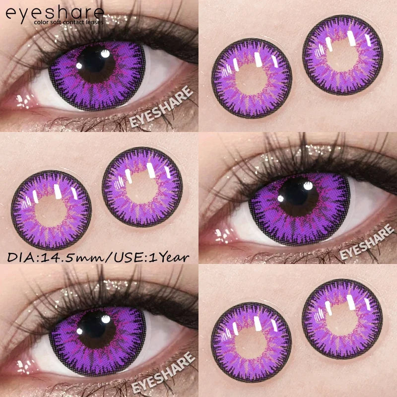 Halloween Color Contact Lenses Cosplay Red Eye Makeup Lenses Blue Pink Anime Eyes Contacts for Party Green Beauty Lens