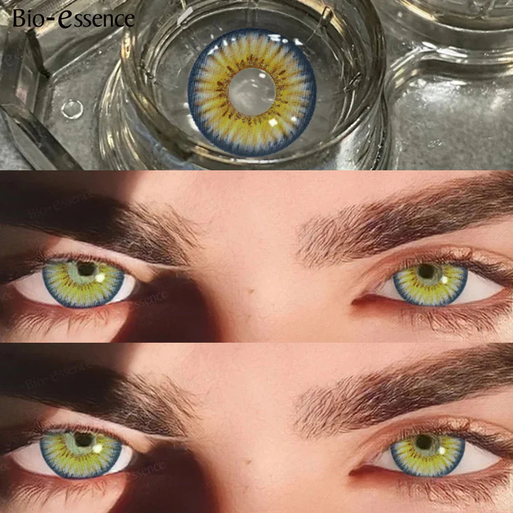 1 Pair Color Contact Lenses Fashion Cosmetic High Quality Blue Lenses Green Contact Cosmetic Lens