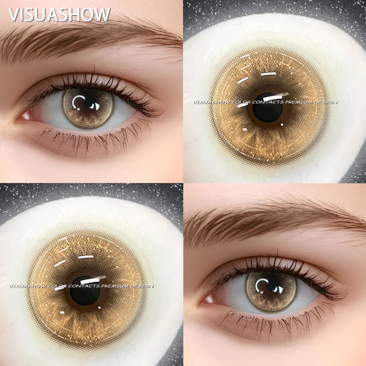 Colored Contact Lenses Power Urban Layer Natural Eye Beauty Lens for Women Daily Makeup