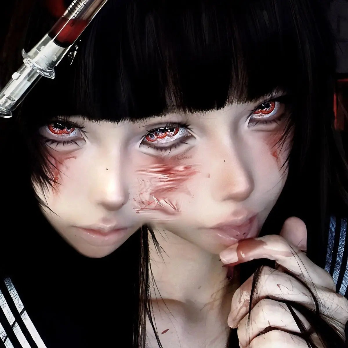 Cosplay Halloween Scary Contact Lenses Crazy Softlens 14.5mm
