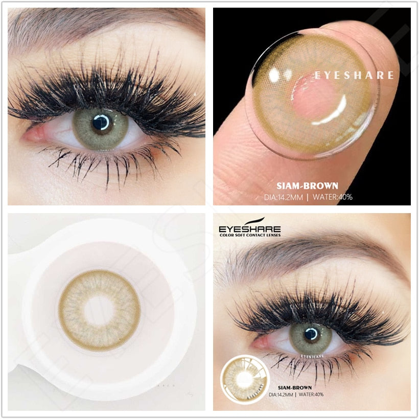 Natural Color Lens Eyes 2pcs Color Contact Lenses For Eyes Blue Gray Color Lens Yearly Beauty Cosmetic Contact Lens Eye