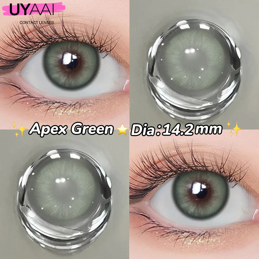 1 Pair Cleopatra Pupils Lens Yearly  For Eyes Blue Green Contact LensNatural Len Colorcon High Quality Lense