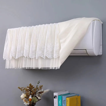 Bedroom Hanging Air Conditioner Cover Full Wrap Windshield Curtain Lace Design Universal Fit for Midea  Dustproof