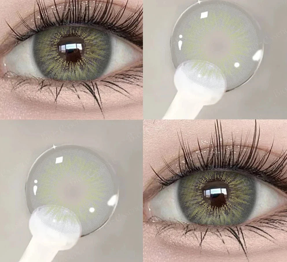 1 Pair Colored Contact Lenses for Eyes Blue Eye Lenses Green Contact Lenses Gray Lense High Quality Eye Lense