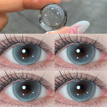 1Pair Korean Lenses Green Eyes Contact Lenses Blue Pupils for Eyes Style Green Natural Cosmetics Fast Shipping