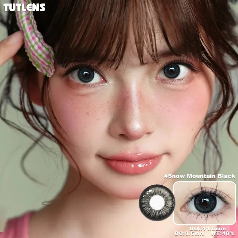 Mixed Tricolor Half-Year Colored Soft Contact Lenses 2 Pack