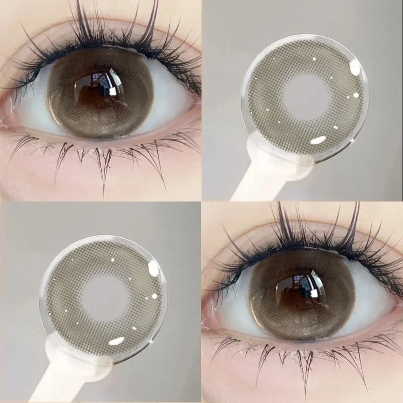 2PCS Colored Contact Lenses Cosmetics Beauty Purple Pupils Natural Contact Lens Green Multicontact Lenses Blue Lenses