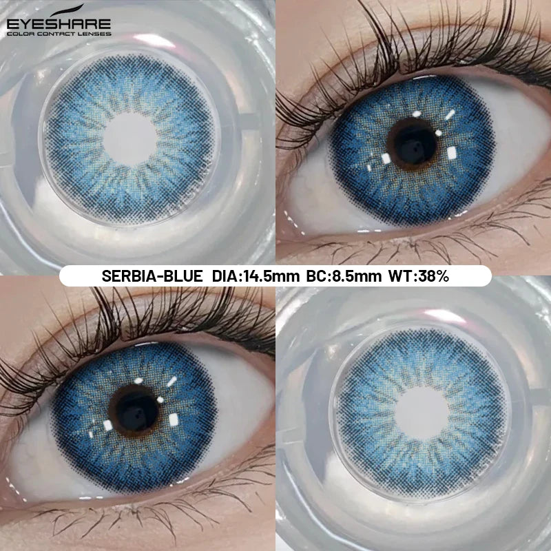 Big Eyes Color Contact Lenses Fashion Blue Colored Contact Lense Brown Softlenses Green Beauty Pupils Yearly Use