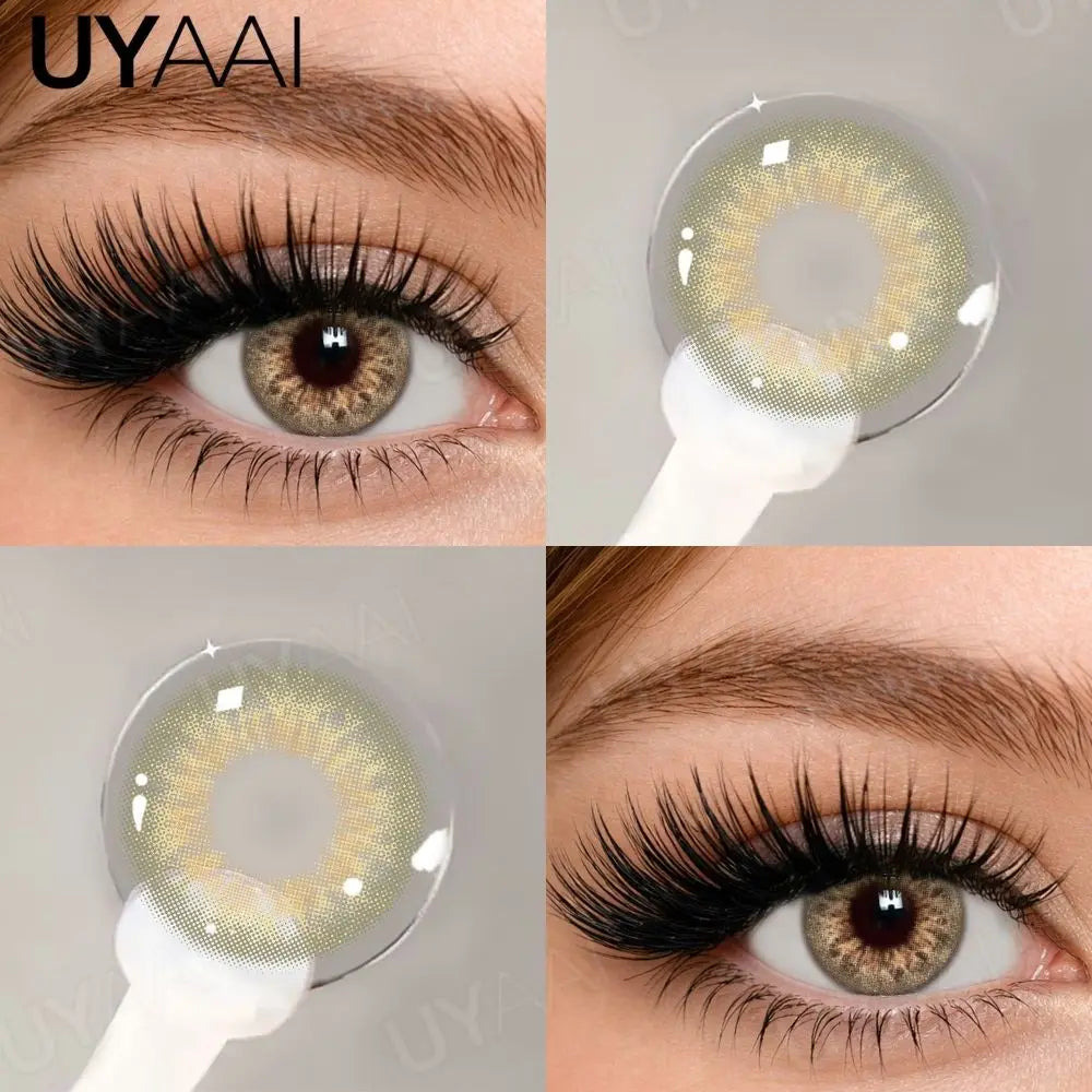 Colored Contact Lenses Makeup Green Lenses Beauty Siri Blue Colored Pupils Cosmetic Natural Brown Pupils 14.5mm Big Eyes
