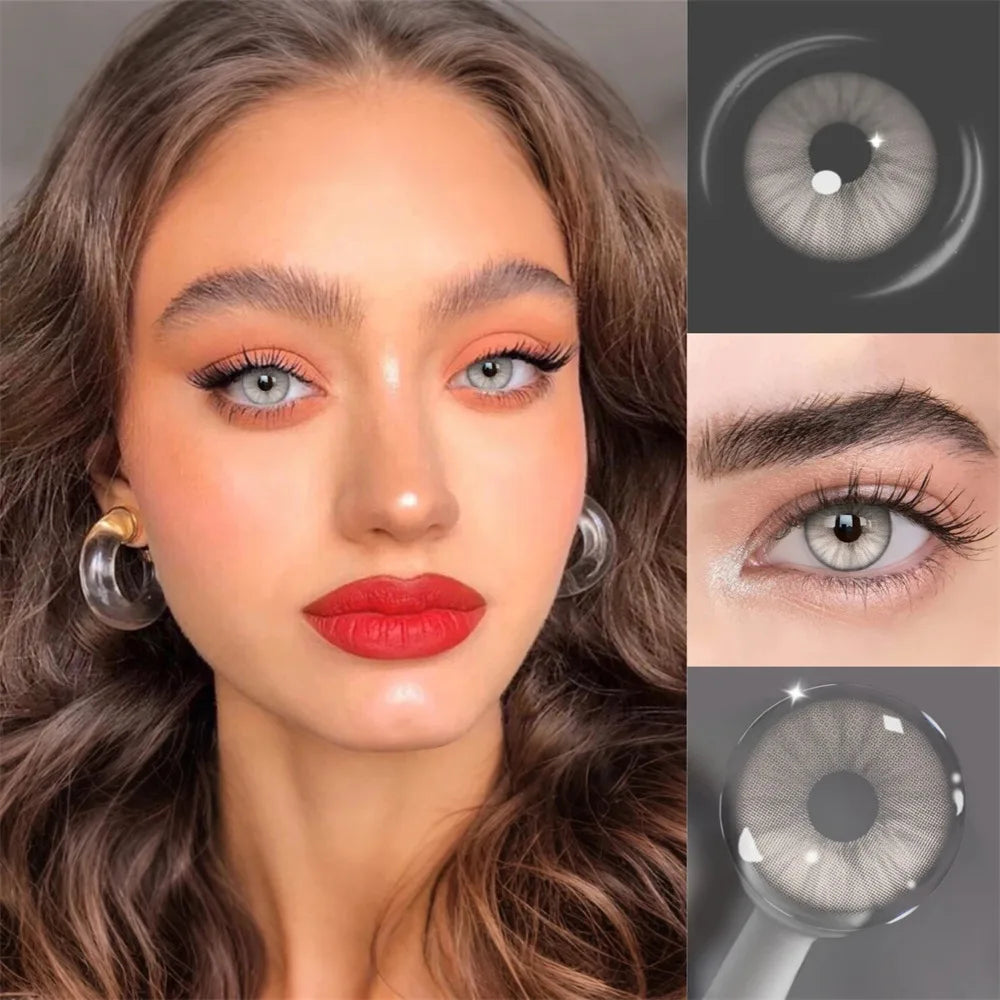 Eyes Color Contacts Colored Contact Lenses Lens Small Pupil Cosmetic Natural Student 2Pcs 6 Months Half Year Use