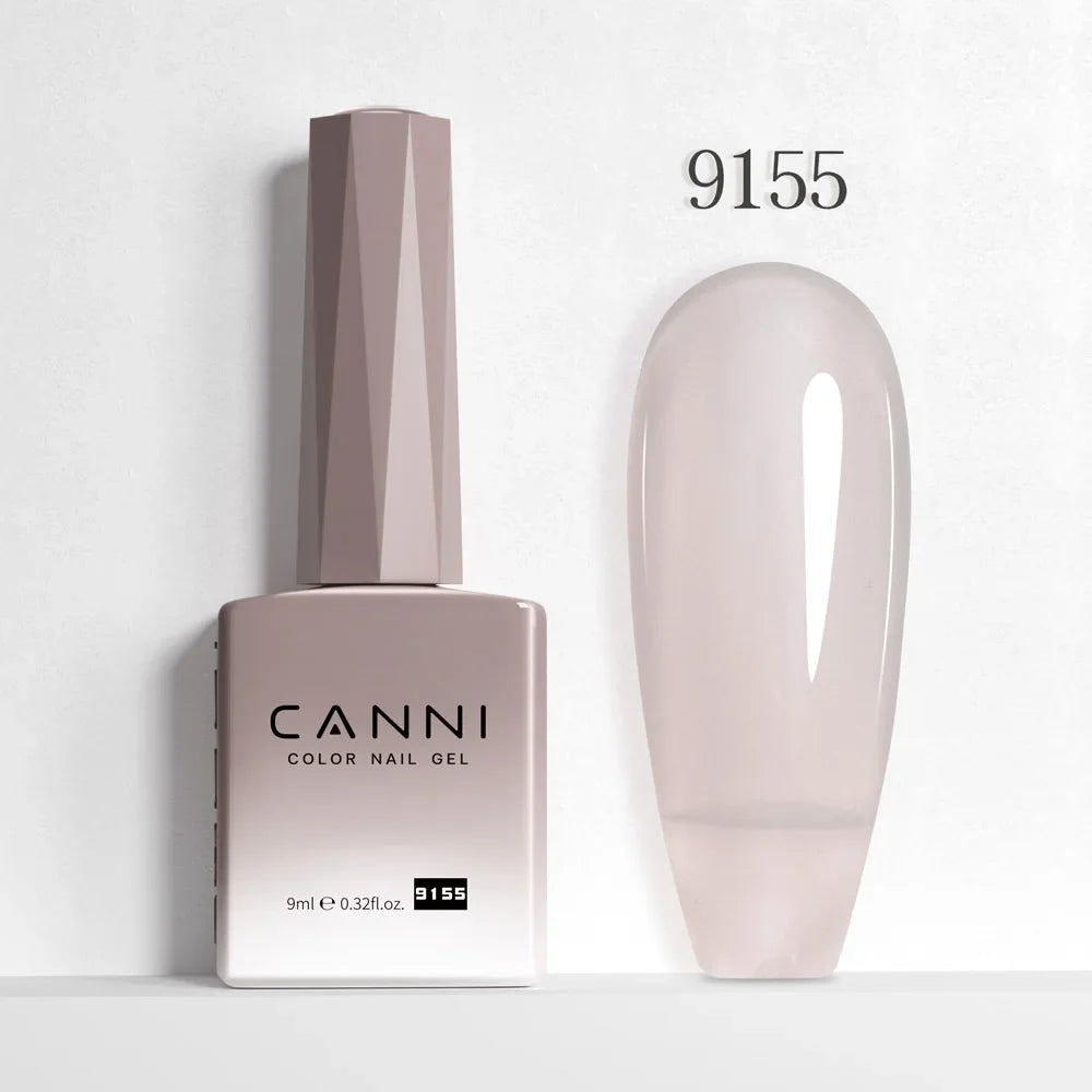 Nail Gel Polish HEMA FREE Translucent Jelly Gel Varnish Semi Transparent Super Glossy Ultra Consistency Round Shape Brush
