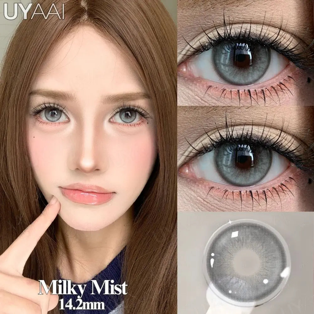 Contact Lenses  Natural Brown Lens Beauty Pink Eyes Color Lenses Cosmetics Gray Eye Lenses Makeup Green Beauty Colorcon