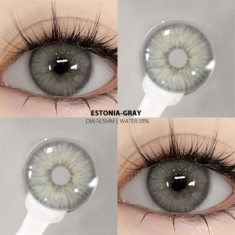 1 Pair Myopia Lenses Colored Contact Lenses for Eyes with Degree Natural Contact Lens Blue Eye Lenses Brown Contacts