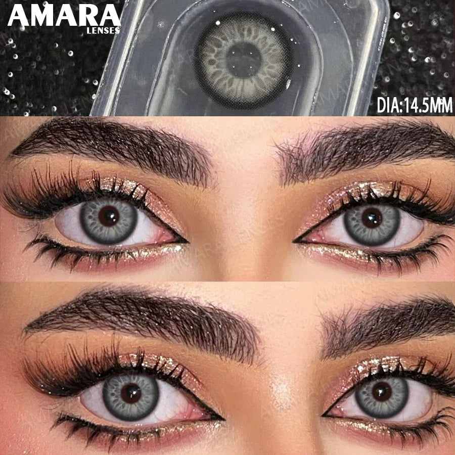 Norway Blue Contact Lenses Color Contacts for Eyes Brown Eye Lenses Gray Lenses Yearly Cosmetic Makeup Eye Contacts Yearly