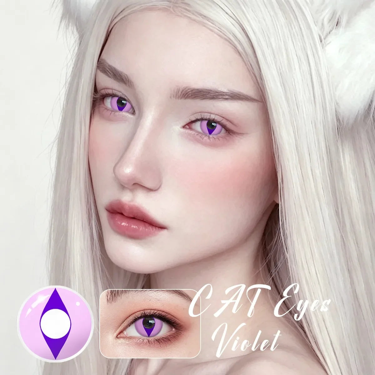 Yellow Small Pupil Colored Contact Lenses Soft Lens for Coser Daily Halloween Party Eye Beauty