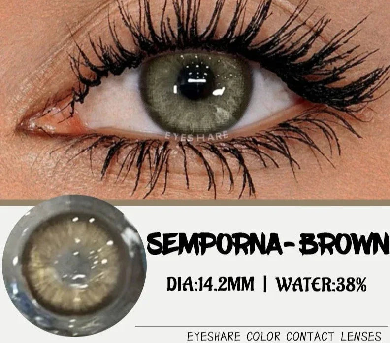 Natural Eye Colored Contacts Lenses 1pair Blue Eye Lenses Green Contacts Soft Beauty Makeup Gray Pupils Lenses Yearly