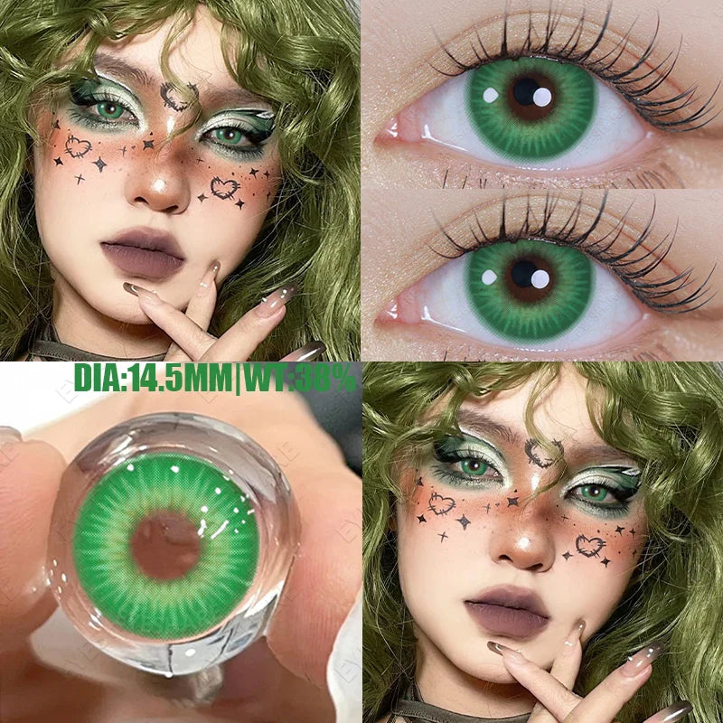 2pcsCosplay Anime Eyes Lenses for Eyes NEBULA Makeup Sharingan Beauty Contact Lenses Eye Cosmetic Color Lens Eyes