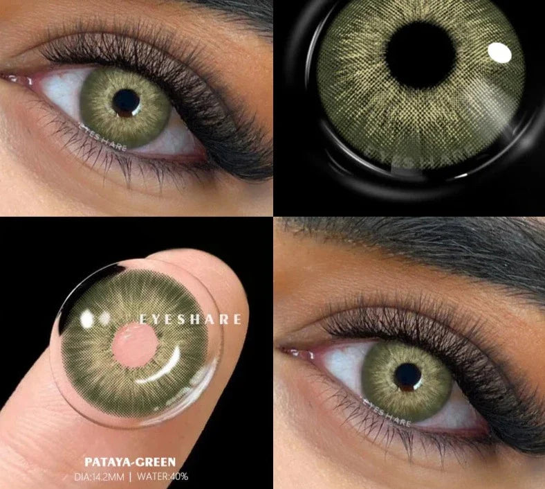 1pair New Colored Contact Lenses for Eyes Green Eye Lenses Blue Lenses Gray Pupis Lens Brown Contacts Yearly Eye Lens