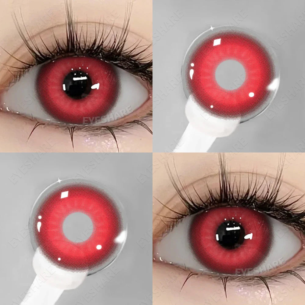 2pcs Coloured Contact Lenses for Eyes Cosplay Contact Lense Blue Contacts Gray Pupils Green Eye Lens Anime Cosplay Lens