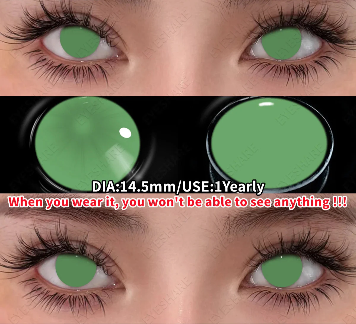 Cosplay Colored Contact Lenses Crazy White Lenses Red Anime Contacts Halloween Beauty Makeup Lens Black Eyes Contacts