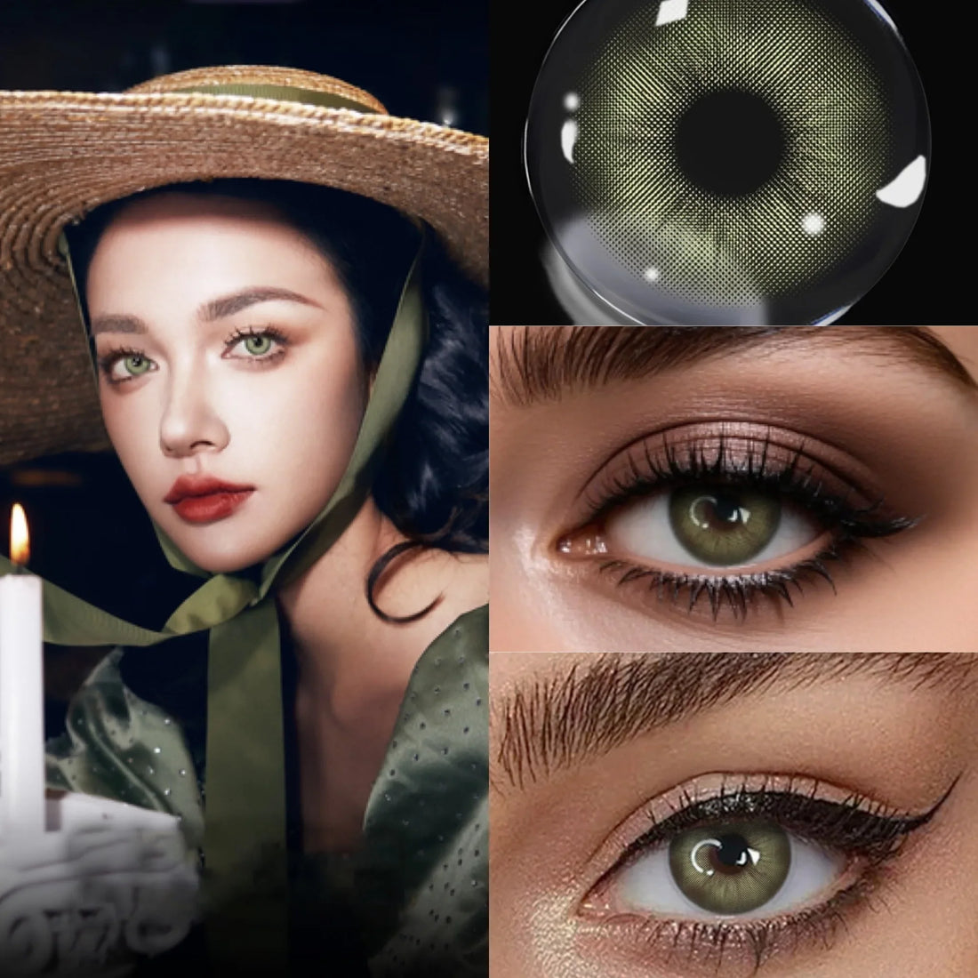 Natural Blue Colored Contact Lenses | Small Pupil | Yearly Eyes Cosmetics Color Lens for Summer, Autumn & Holidays