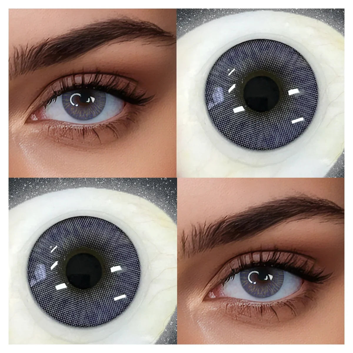 14.2mm Half Yearly Small Pupil Natural Tone Soft Colored Contact Lenses All Day Hydrating Cosmetic Lens For Daily Wear