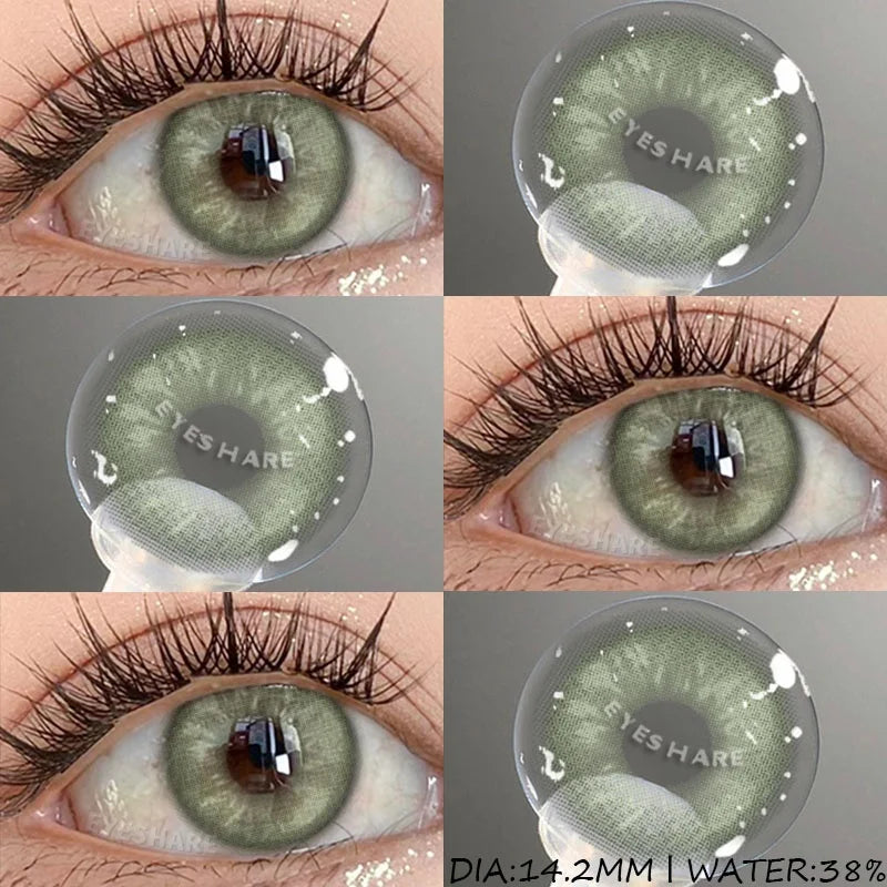 1 Pair Color Contact Lenses for Eyes Blue Eye Contacts Brown Natural Contact Lenses Gray Pupils Green Contacts Yearly