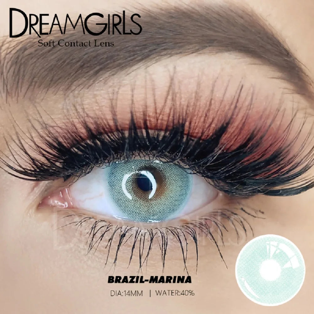 1Pair Brazil Famous Solitica Natural Color Contact lens Soft Contact Lenses Natural color Beauty pupil Yearly Used