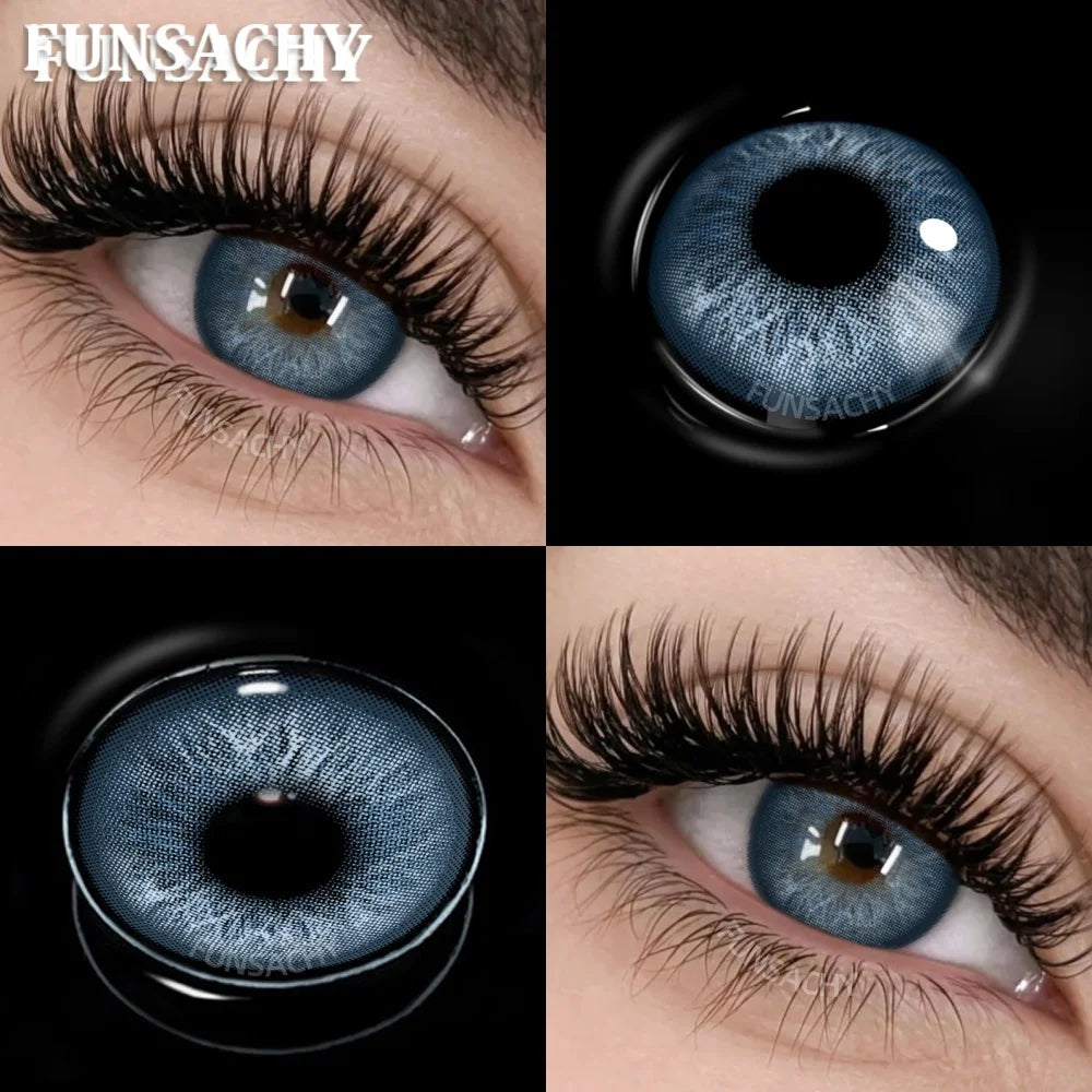 New Contact Lenses Natural Brown Eye Makeup Contacts Grey Color Lens Korean Softlens Yearly Cosmetics for Women