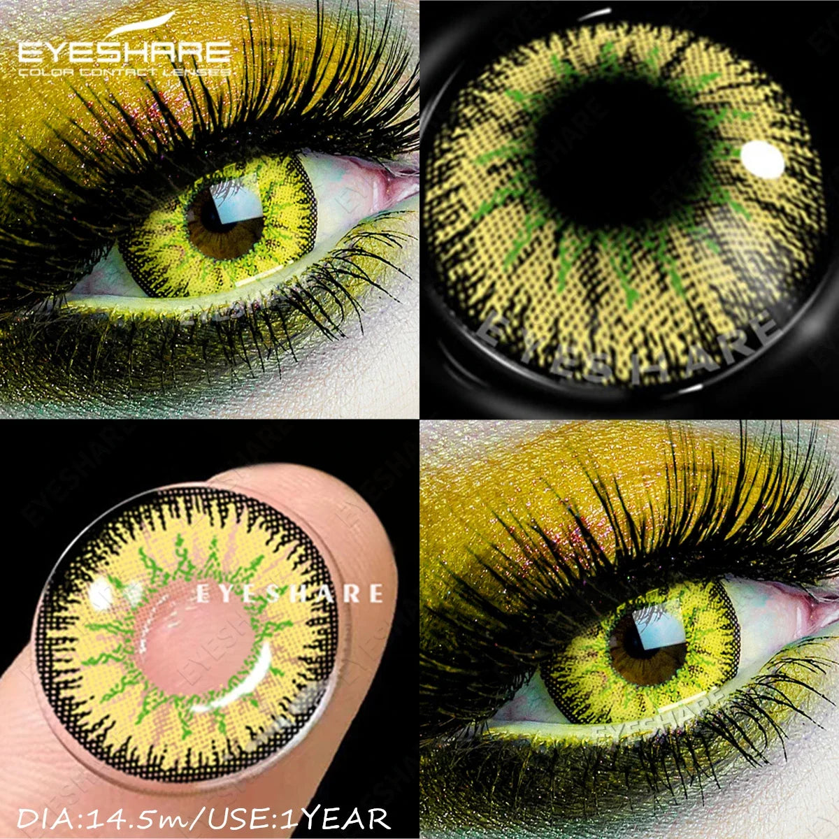 1Pair Cosplay Colored Contact Lenses Vampire Red Eyes Contact Anime Blue Purple Eyes Beauty Makeup Lenses For Halloween