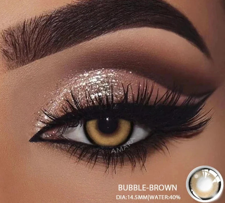 1 Pair Colored Contact Lenses Natural Look Brown Eye Lenses Gray Contact Eye Lenses Blue Lenses Contacts for Dark Eyes