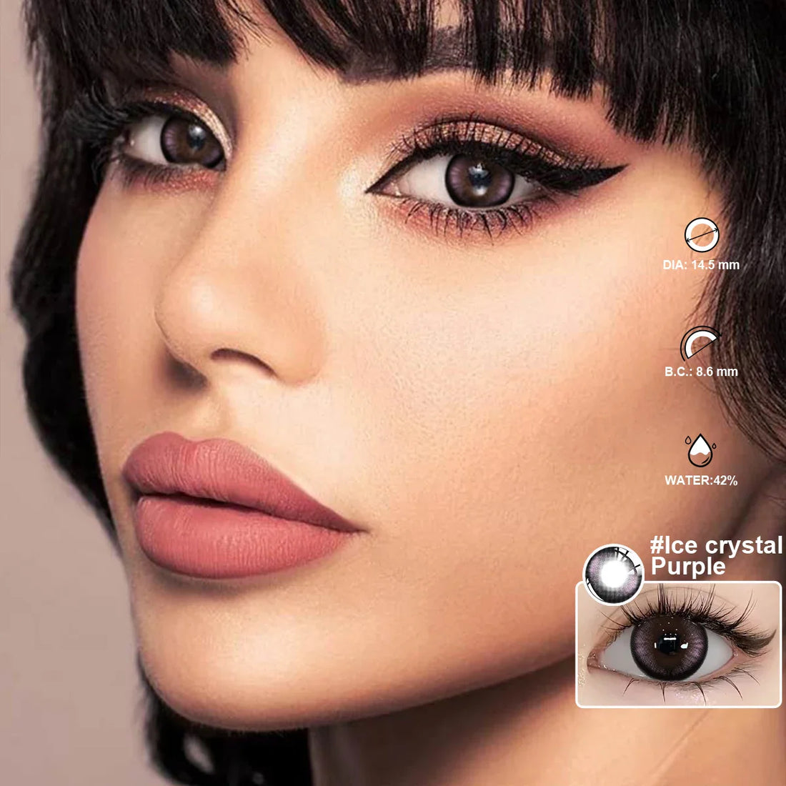 1 Pair Big Eyes Black Lenses Korean Natural Lenses Yearly Color Contact Lenses Eyes with Gray Beautiful Pupil Lentes