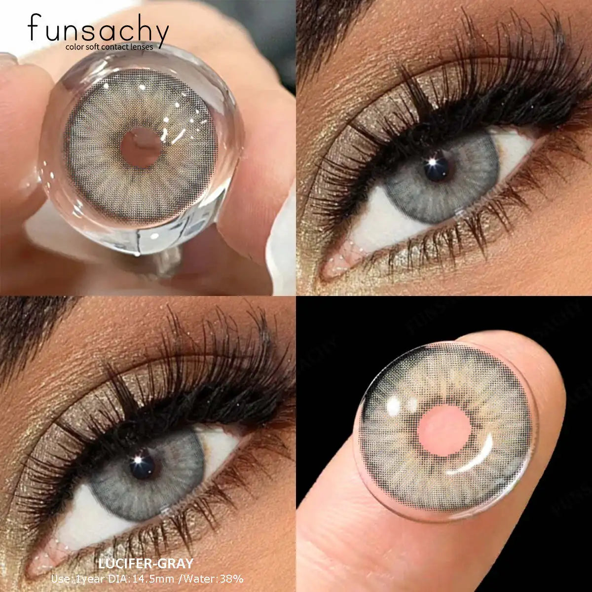 1Pair Colored Natural Contact Lenses Colorcon Beautiful Eye Lenses Cosmetics Green Lens Brown Cosmetics Contacts Lens
