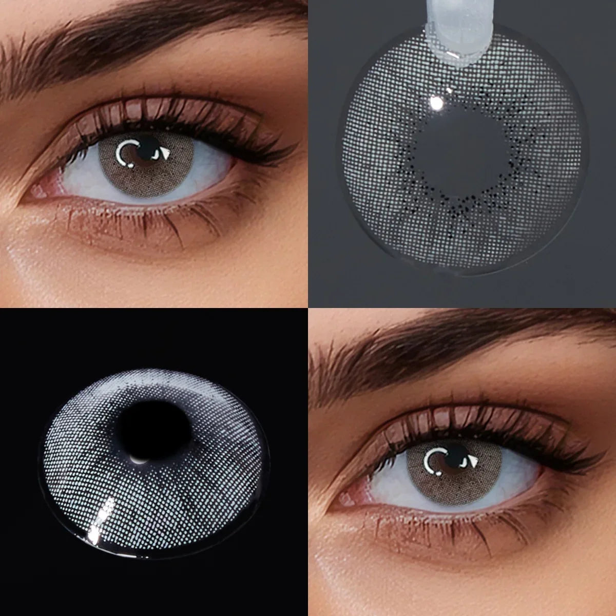 Natural Ocean Blue Half Yearly Colored Contact Lenses 14.2mm Small Pupil Eye Beauty Cosmetic Contacts For Daily Makeup