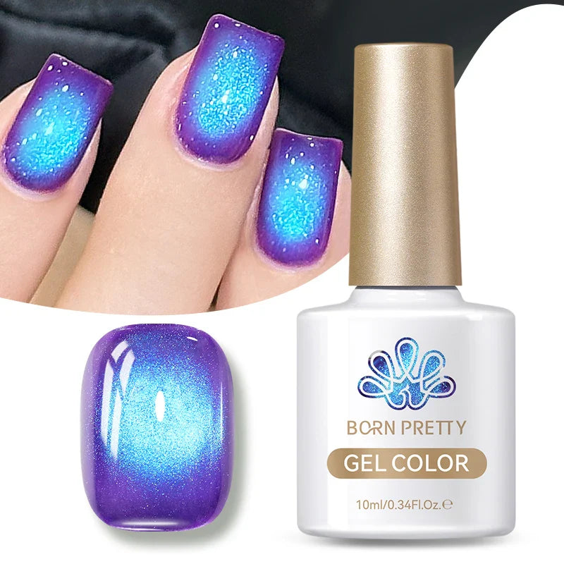 10ml Green Shadowstar Bamboo Cat Magnetic Gel Nail Polish Fruit Series  Soak Off UV LED Nail Art Salon DIY Manicure