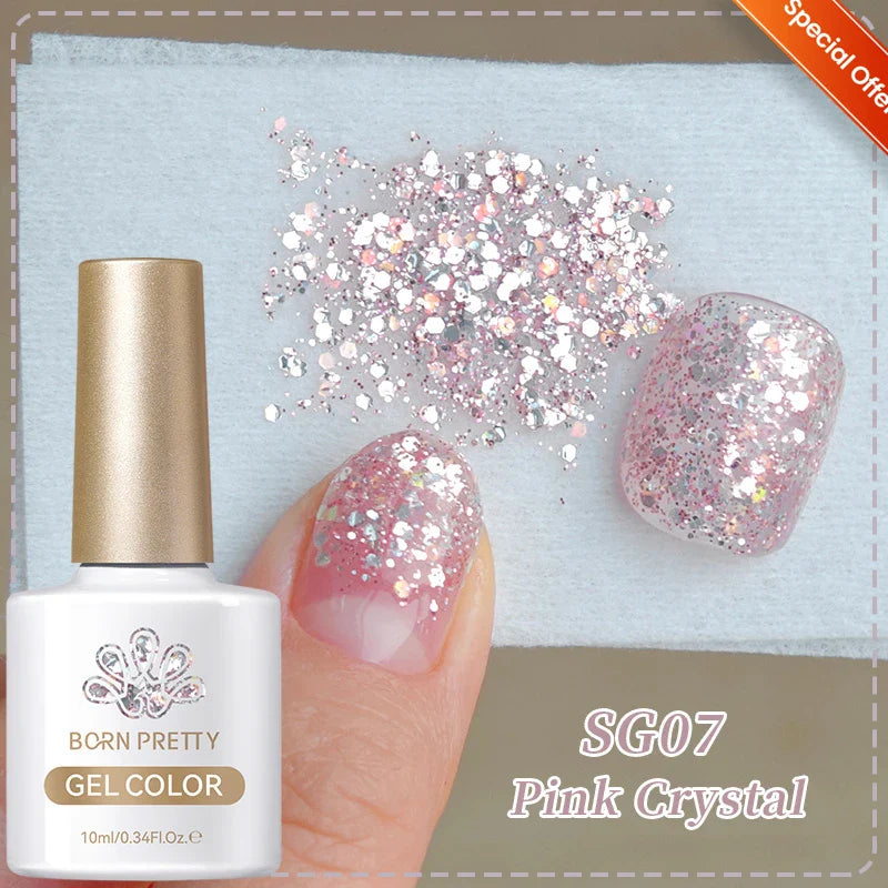 10ml Only Green Glass Bead Cat Magnetic Gel Nail Polish Guava Soda Grape Iced Crystal Salon Soak Off Gel Manicure