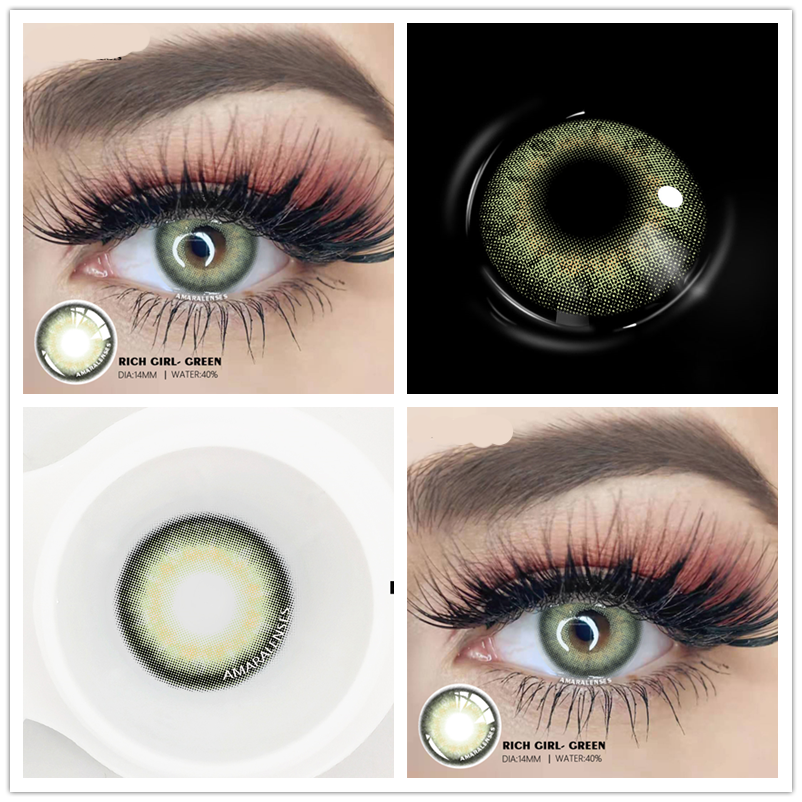 1 Pair Color Contact Lenses for Eyes Natural Brown Lenses Beauty Fashion Monet lense Blue Lenses Green Eye Contact