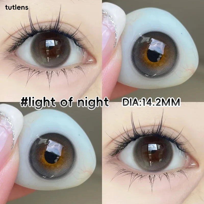 2PCS Mixed Color Cosmetic Contact Lenses, Half Year Wear