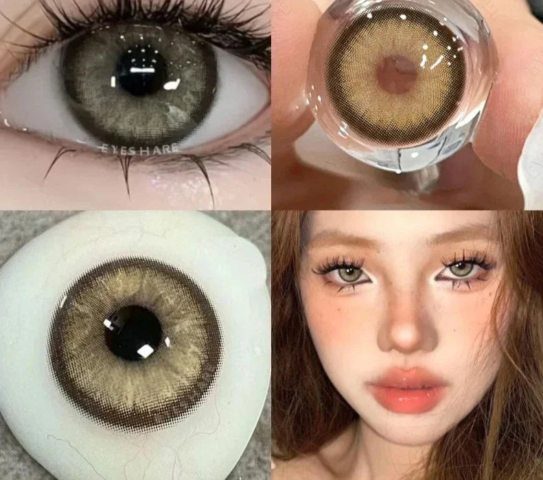 1Pair Colored Contact Lenses for Eyes Blue Contact Lenses Yearly Beautiful Pupils Gray Contact Lenses Green Contacts