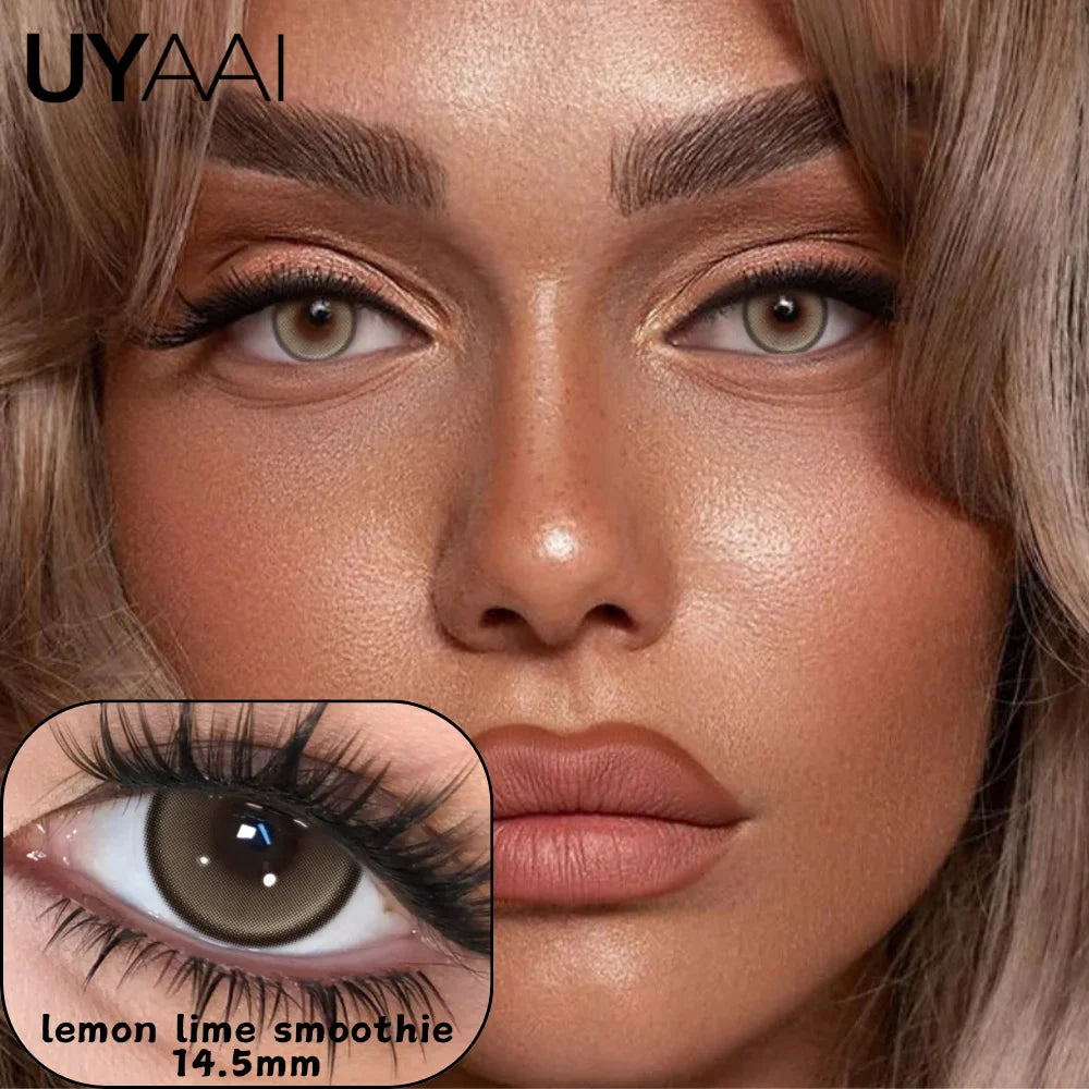 Atmosphere Essential Natural Color Contact Lenses - Bionic Pupil Design, Premium Texture, Versatile Brown/Blue/Gray
